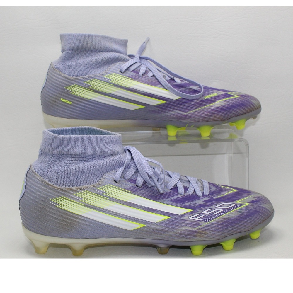 Adidas F50 Spark Fusion Purple Lime Green Soccer Cleats Womens Size 8 JI0012